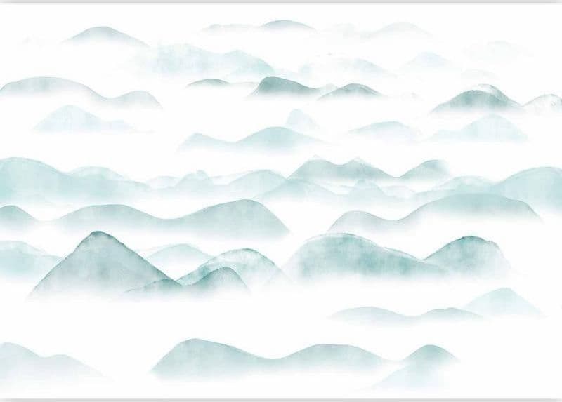 Carta da parati - Mountains in the Fog in Carta da parati Collezione Casa - Trebisacce, commercioVirtuoso.it