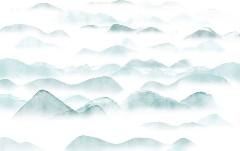 Carta da parati - Mountains in the Fog in Carta da parati Collezione Casa - Trebisacce, commercioVirtuoso.it