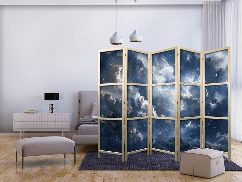 Paravento giapponese - Astronomical Wonders: Clouds and Stars in Harmonious Combination in Paraventi Collezione Casa - Trebisacce, commercioVirtuoso.it