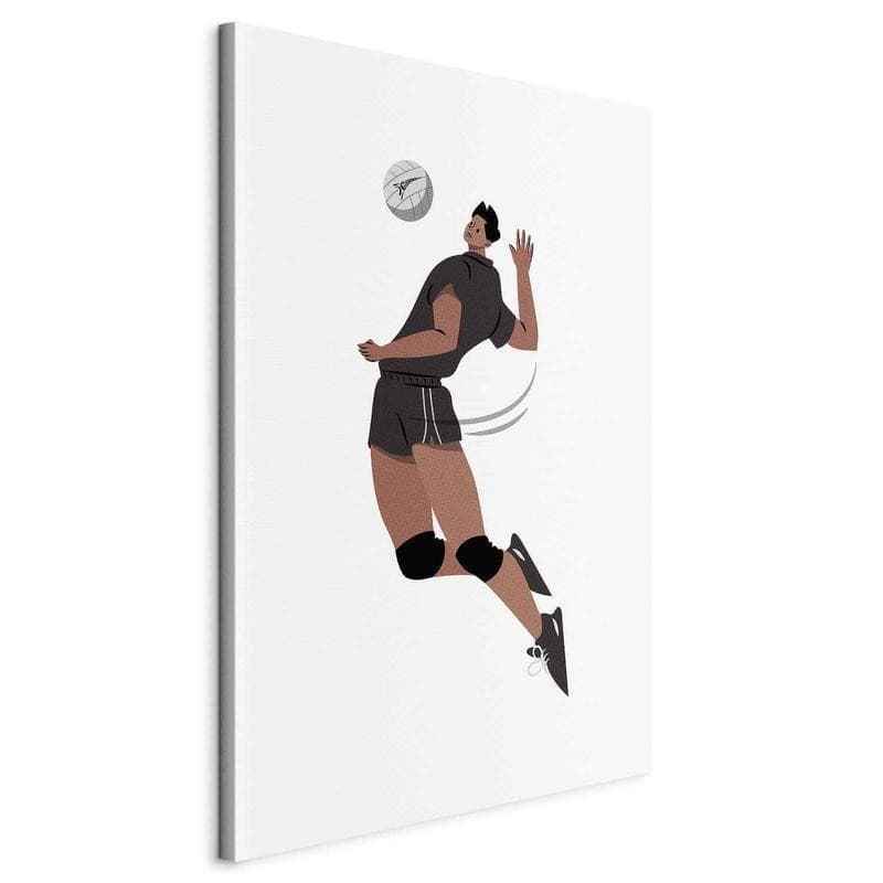 Quadro - Volleyball Player on a White Background - Illustration in Poster e stampe Collezione Casa - Trebisacce, commercioVirtuoso.it