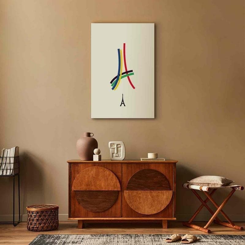 Quadro - Eiffel Tower - Colorful Graphics - Abstraction in Poster e stampe Collezione Casa - Trebisacce, commercioVirtuoso.it