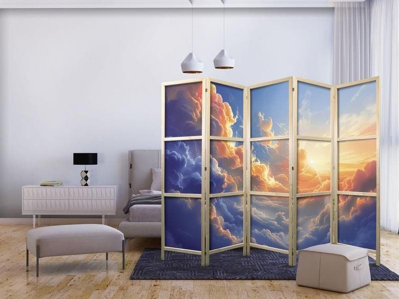 Paravento giapponese - Sunset Over a Cloudy Sea: A Wonderful Symphony of Colors in Paraventi Collezione Casa - Trebisacce, commercioVirtuoso.it