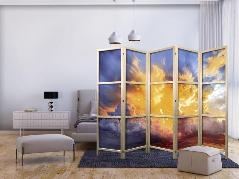 Paravento giapponese - Beautiful Sunset - Clouds in Warm Shades in Paraventi Collezione Casa - Trebisacce, commercioVirtuoso.it