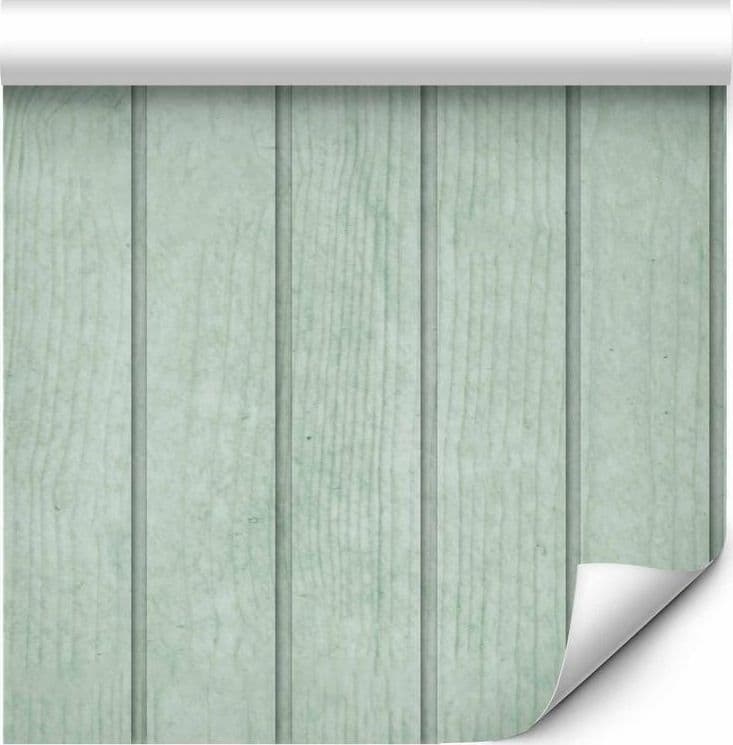 Tappezzeria murale - Delicate Wood - Vertical stripes in a pastel green shade in Carta da parati Collezione Casa - Trebisacce, commercioVirtuoso.it