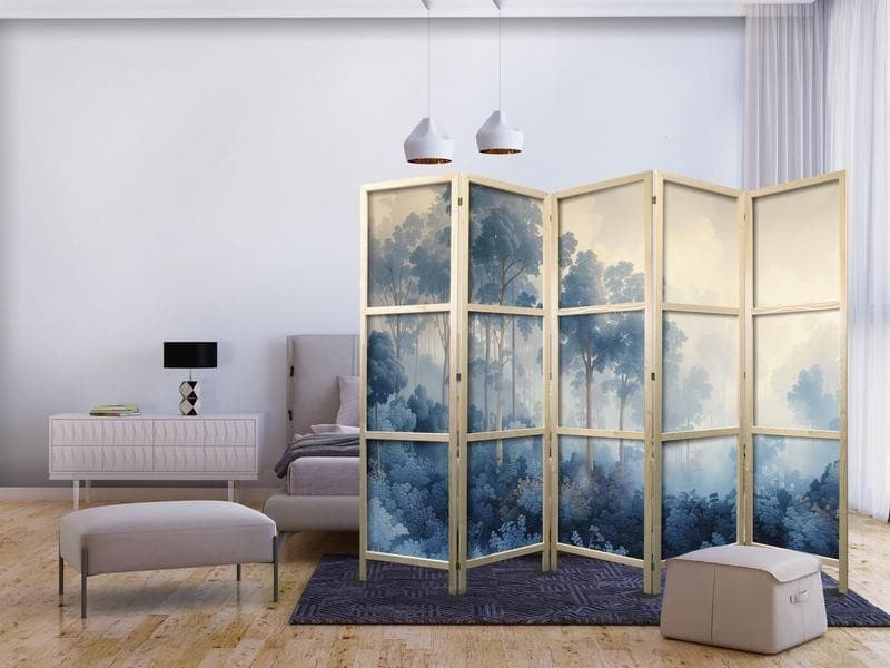 Paravento giapponese Foresta azzurra da favola 5 ante in Paraventi Collezione Casa - Trebisacce, commercioVirtuoso.it