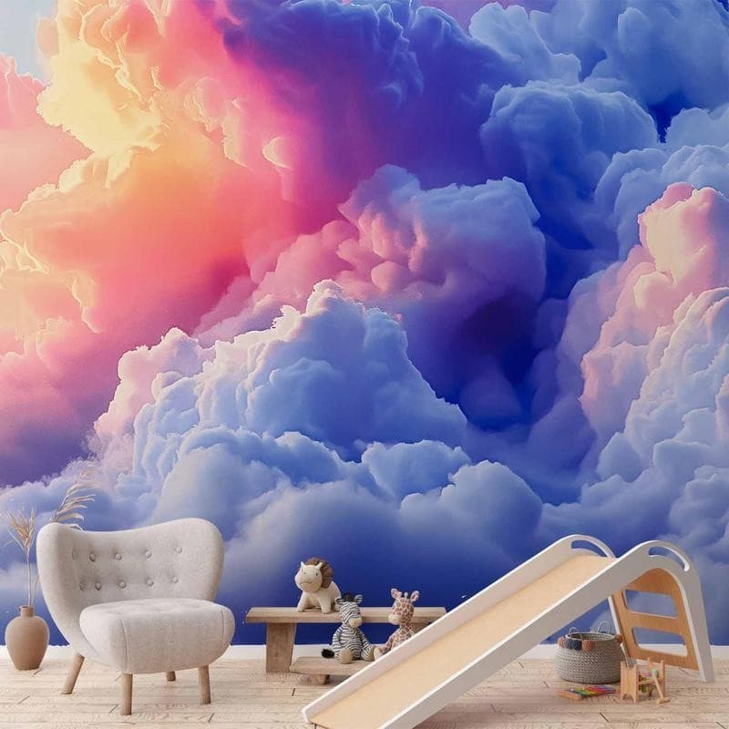 Carta da parati - Clouds Like Painted: Artistic Brushes of Dawn Painting the Sky in Carta da parati Collezione Casa - Trebisacce, commercioVirtuoso.it