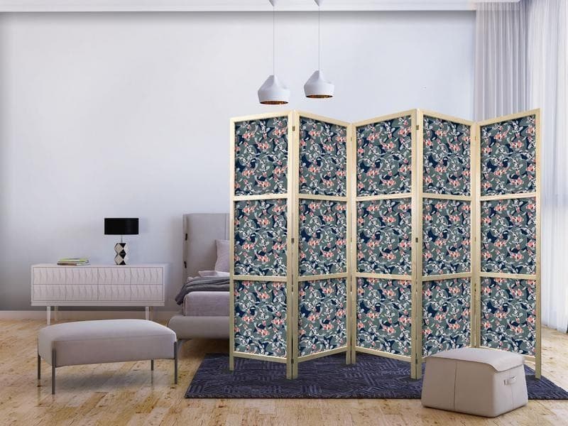 Paravento giapponese Pesci Koi tra foglie di ninfea 5 ante in Paraventi Collezione Casa - Trebisacce, commercioVirtuoso.it