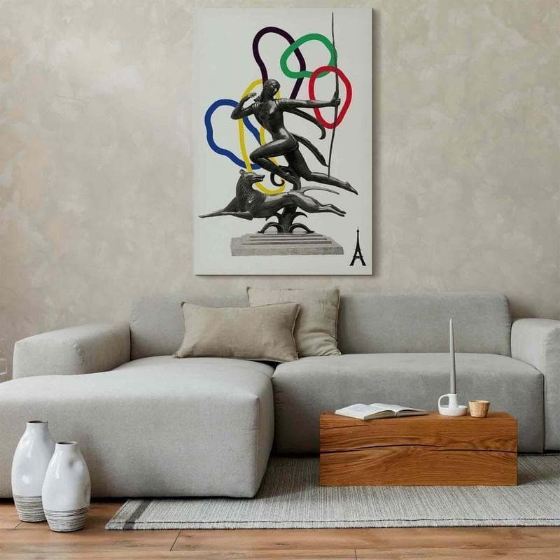 Quadro - Woman With Dog - Illustration in Poster e stampe Collezione Casa - Trebisacce, commercioVirtuoso.it
