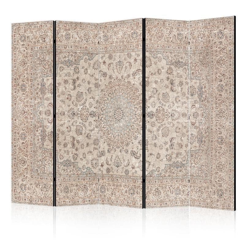 Paravento - Desert Nights - Ornamented Persian Carpet in Muted Colors in Paraventi Collezione Casa - Trebisacce, commercioVirtuoso.it