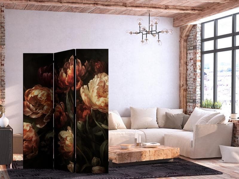 Paravento Bouquet di fiori rossi 3 ante in Paraventi Collezione Casa - Trebisacce, commercioVirtuoso.it