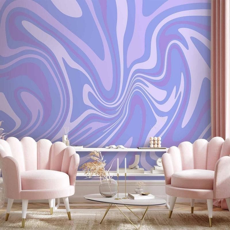 Carta da parati - Purple Composition - Abstract Background in Violet-Purple-Lavender Hues in Carta da parati Collezione Casa - Trebisacce, commercioVirtuoso.it