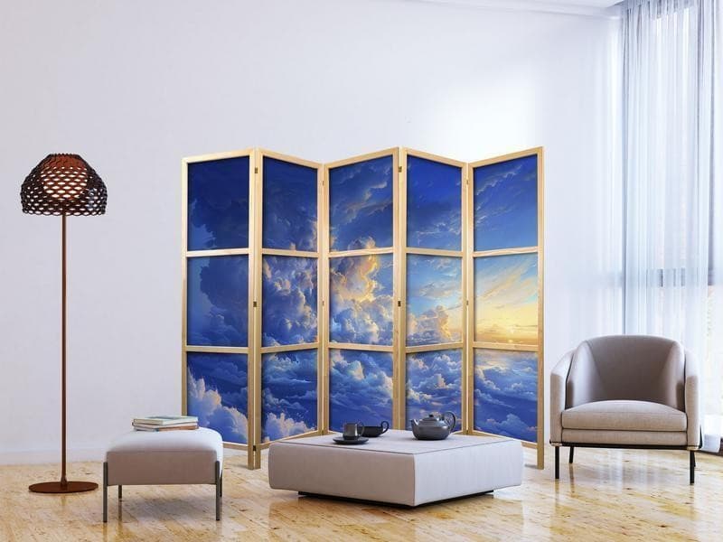 Paravento giapponese - When the Sky Becomes a Canvas: Artistic Creation of Nature in the Clouds in Paraventi Collezione Casa - Trebisacce, commercioVirtuoso.it