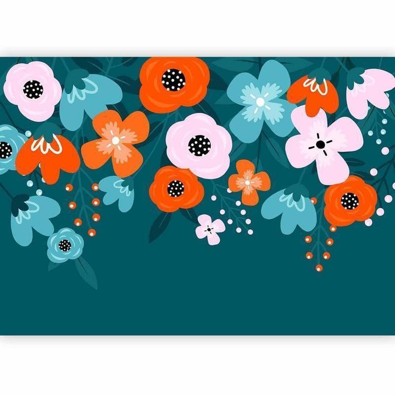 Carta da parati - Colorful Bloom - Third Variant in Carta da parati Collezione Casa - Trebisacce, commercioVirtuoso.it