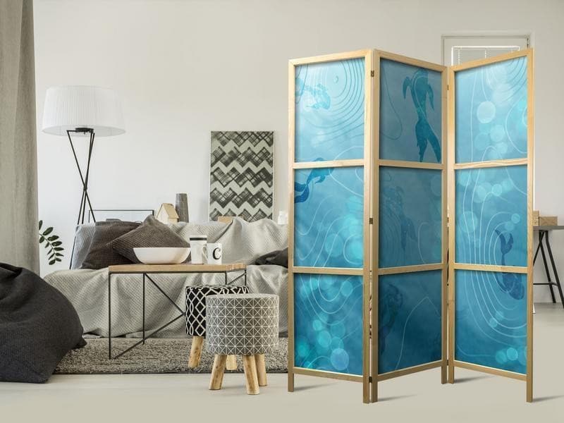 Paravento giapponese Pesci giapponesi nelle profondità dell'oceano 3 ante in Paraventi Collezione Casa - Trebisacce, commercioVirtuoso.it