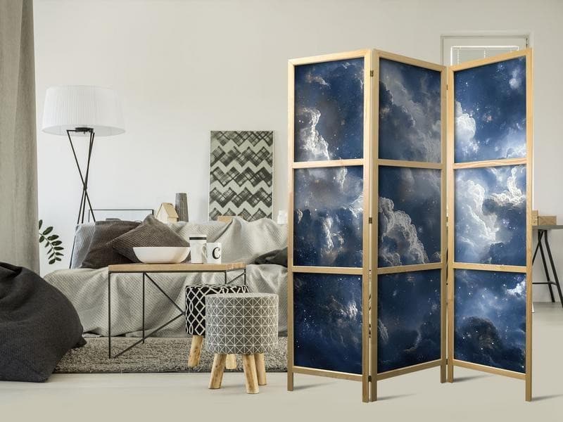 Paravento giapponese - Astronomical Wonders: Clouds and Stars in Harmonious Combination in Paraventi Collezione Casa - Trebisacce, commercioVirtuoso.it