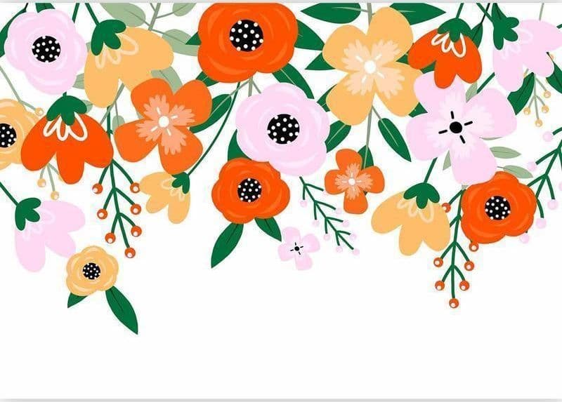 Carta da parati - Colorful Bloom - First Variant in Carta da parati Collezione Casa - Trebisacce, commercioVirtuoso.it