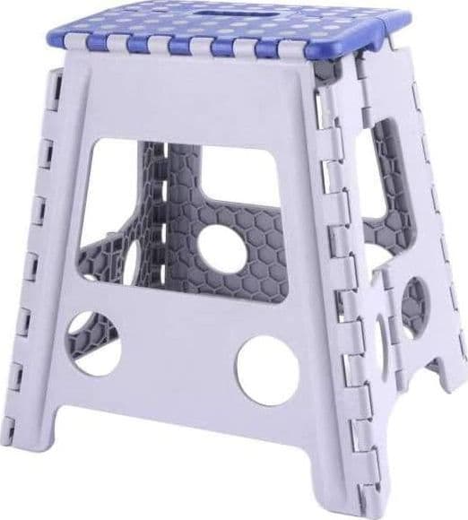 SGABELLO PIEGHEVOLE MULTIUSO - materiale PP - portata kg 150 cm.29x22x39; in prodotto EuroStore07 - Alatri, commercioVirtuoso.it