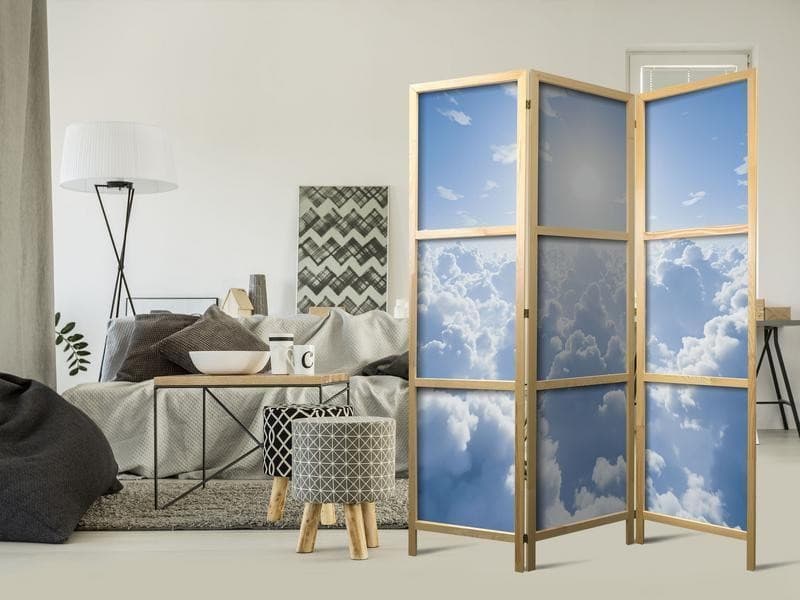 Paravento giapponese - Heavenly Calm: Warm Rays of the Sun in Paraventi Collezione Casa - Trebisacce, commercioVirtuoso.it