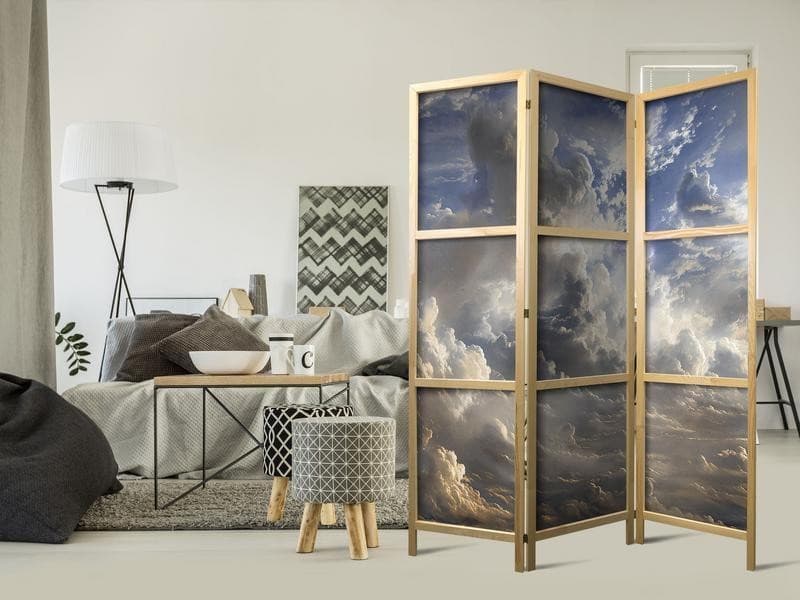 Paravento giapponese - Golden Reflections on Clouds Foretelling Dusk in Paraventi Collezione Casa - Trebisacce, commercioVirtuoso.it