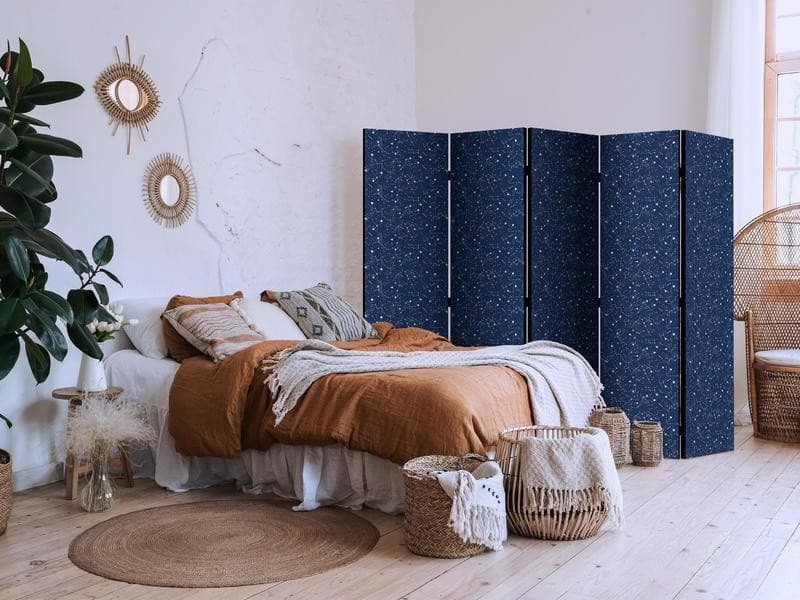 Paravento - Cosmic Inspirations - Pattern with Stars and Constellations on a Dark Background in Schermi divisori e protettivi per giardino Collezione Casa - Trebisacce, commercioVirtuoso.it