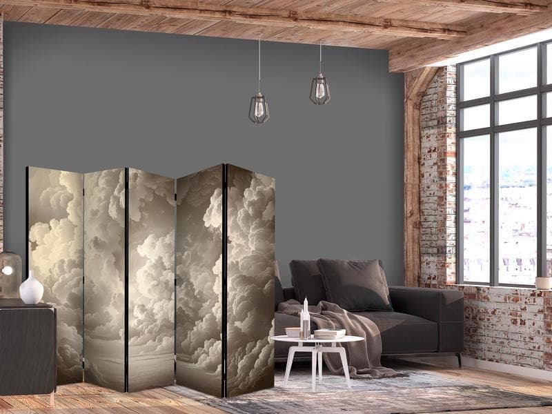Paravento - Whisper of Illuminated Clouds: Soft Light Play in the Sky Theater in Paraventi Collezione Casa - Trebisacce, commercioVirtuoso.it