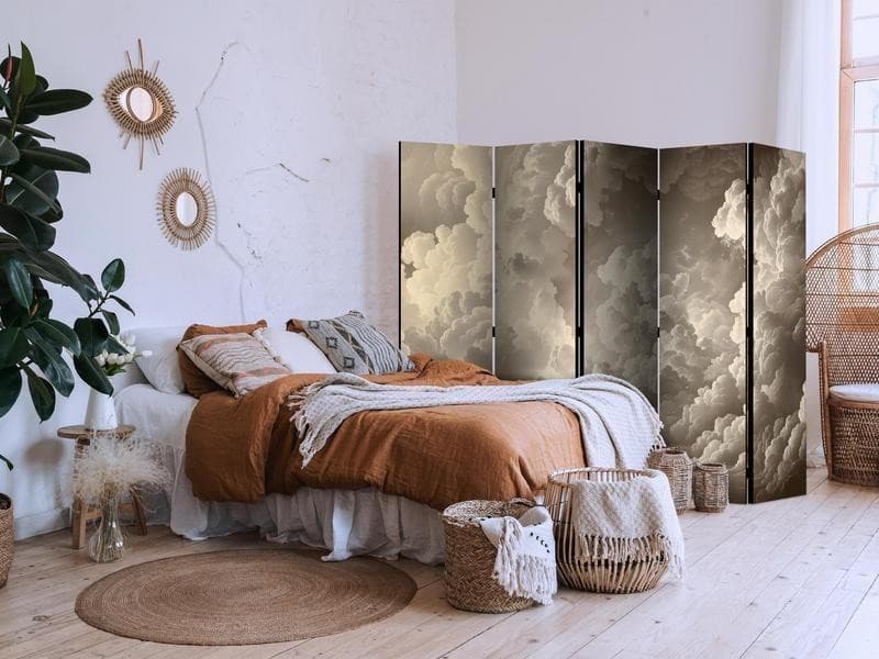 Paravento - Whisper of Illuminated Clouds: Soft Light Play in the Sky Theater in Paraventi Collezione Casa - Trebisacce, commercioVirtuoso.it