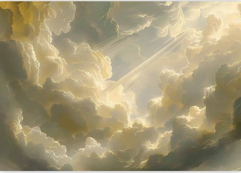 Carta da parati - Enchanting Play of Colors Against a Backdrop of Clouds in Carta da parati Collezione Casa - Trebisacce, commercioVirtuoso.it