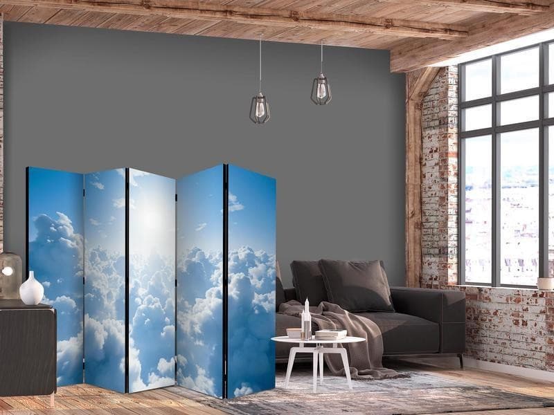 Paravento - Heavenly Calm: Warm Rays of the Sun in Ritagli in cartone Collezione Casa - Trebisacce, commercioVirtuoso.it