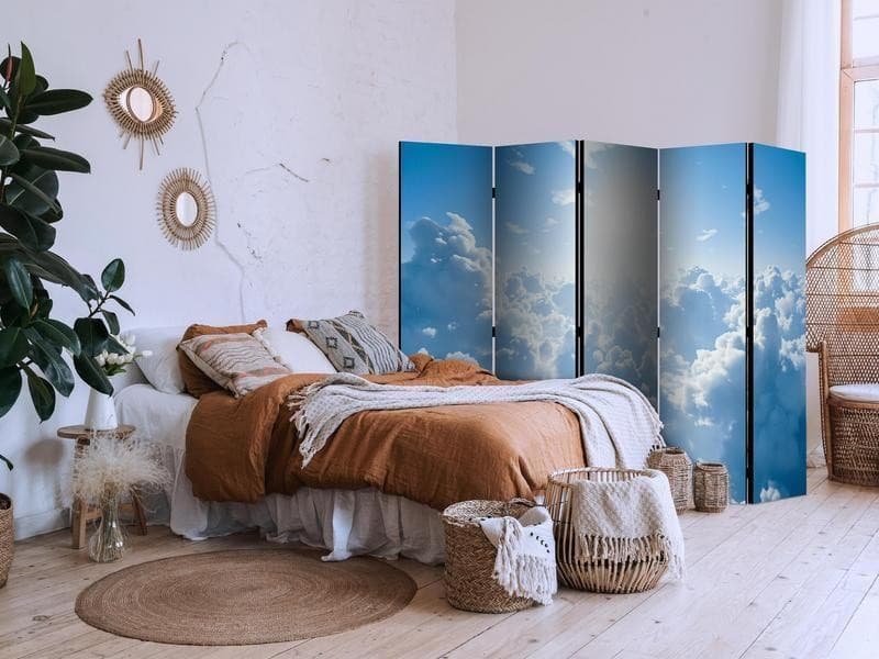 Paravento - Heavenly Calm: Warm Rays of the Sun in Ritagli in cartone Collezione Casa - Trebisacce, commercioVirtuoso.it