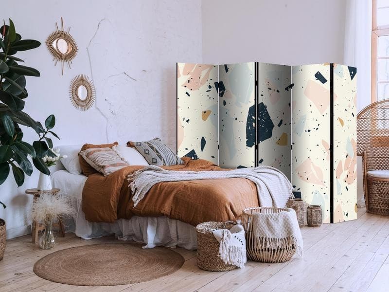 Paravento - Terrazzo with Large - Scaled Stones in Subdued Colors in Paraventi Collezione Casa - Trebisacce, commercioVirtuoso.it