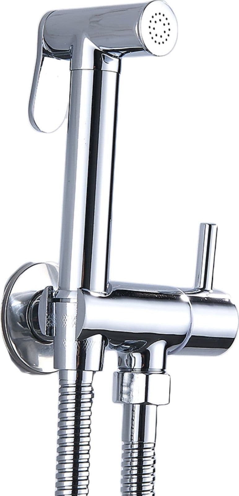 Set kit doccetta per wc, completo di rubinetto e flessibile 120 cm