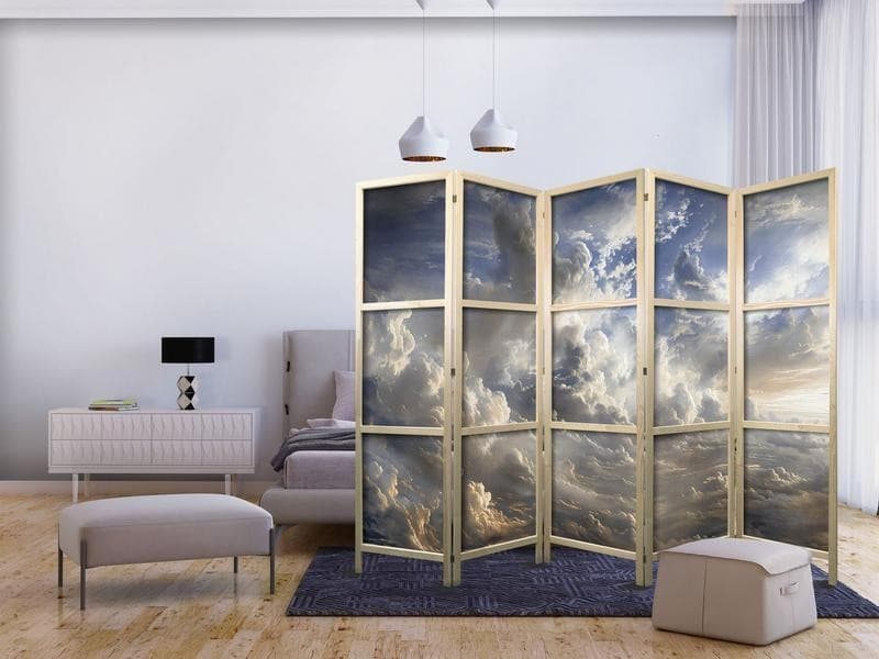 Paravento giapponese - Golden Reflections on Clouds Foretelling Dusk in Paraventi Collezione Casa - Trebisacce, commercioVirtuoso.it