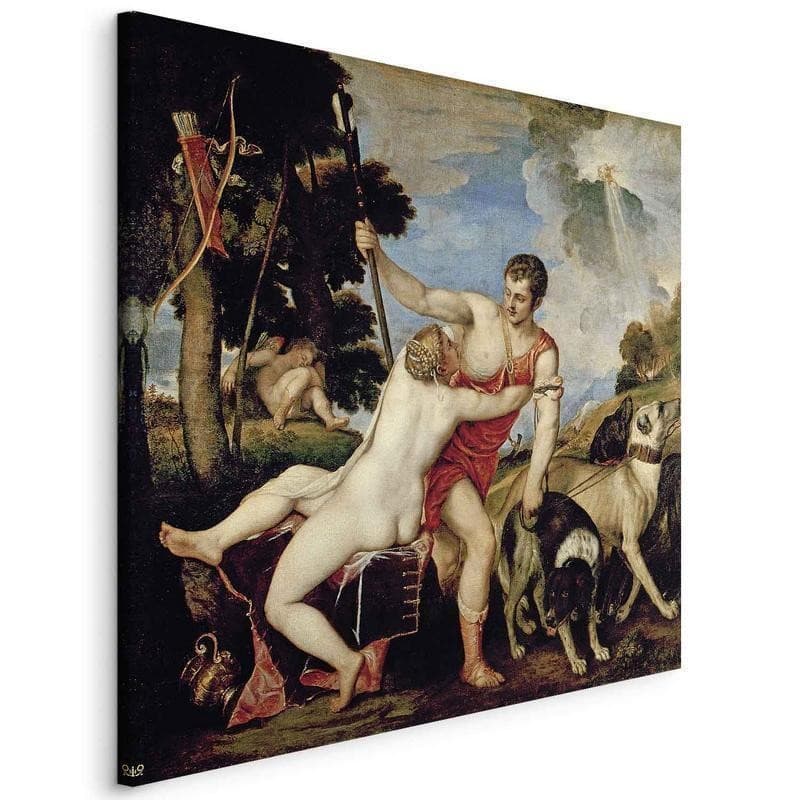 Quadro - Venus and Adonis (Tycjan ) in Poster e stampe Collezione Casa - Trebisacce, commercioVirtuoso.it