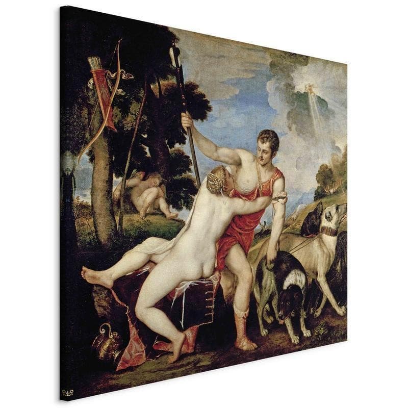 Quadro - Venus and Adonis (Tycjan ) in Poster e stampe Collezione Casa - Trebisacce, commercioVirtuoso.it