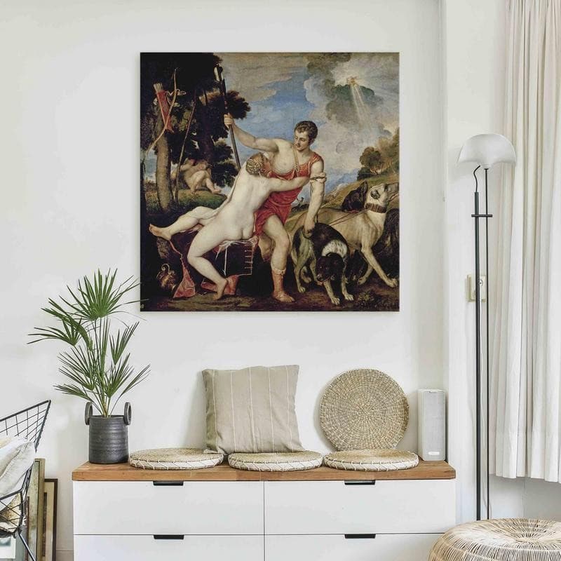 Quadro - Venus and Adonis (Tycjan ) in Poster e stampe Collezione Casa - Trebisacce, commercioVirtuoso.it