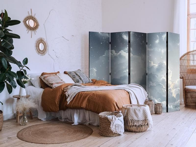 Paravento - Astral Calm: Stars Scattered Above Gentle Clouds in Paraventi Collezione Casa - Trebisacce, commercioVirtuoso.it