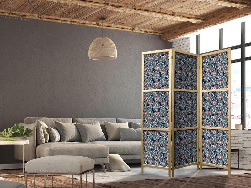 Paravento giapponese Pesci Koi tra foglie di ninfea 3 ante in Paraventi Collezione Casa - Trebisacce, commercioVirtuoso.it