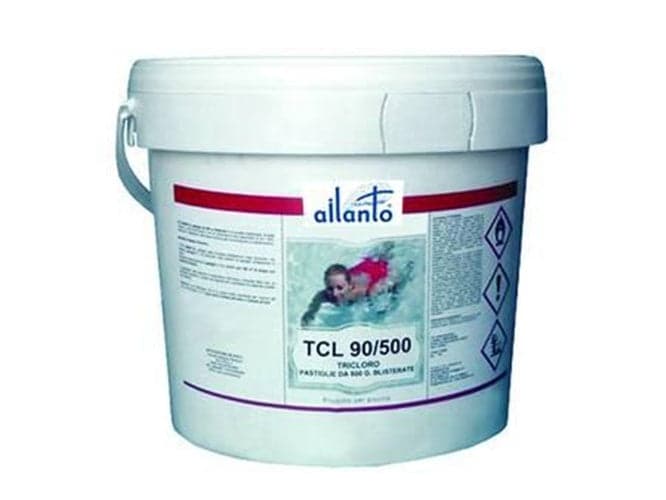 TRICLORO PASTIGLIE MANTENIMENTO IN PASTIGLIE DA 500 GR PER PISCINA - SPA KG 10 in prodotto EuroStore07 - Alatri, commercioVirtuoso.it