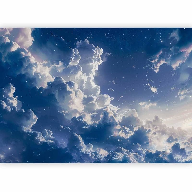 Carta da parati - Starry Clouds and Delicate Light Over a Corner of the Sky in Carta da parati Collezione Casa - Trebisacce, commercioVirtuoso.it