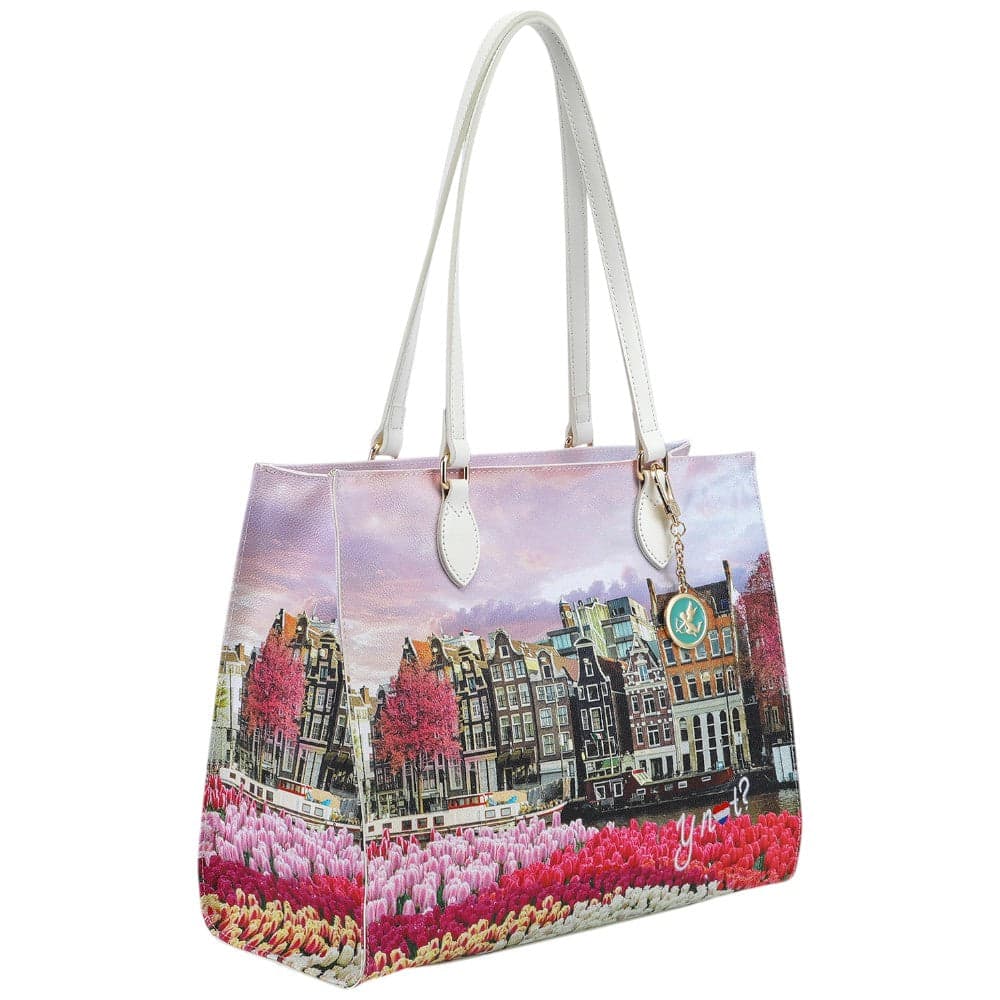 YNot borsa square shopping bag Amsterdam Tulips YES602S4 in Borse a spalla Prodotti di Classe - Nocera Superiore, commercioVirtuoso.it