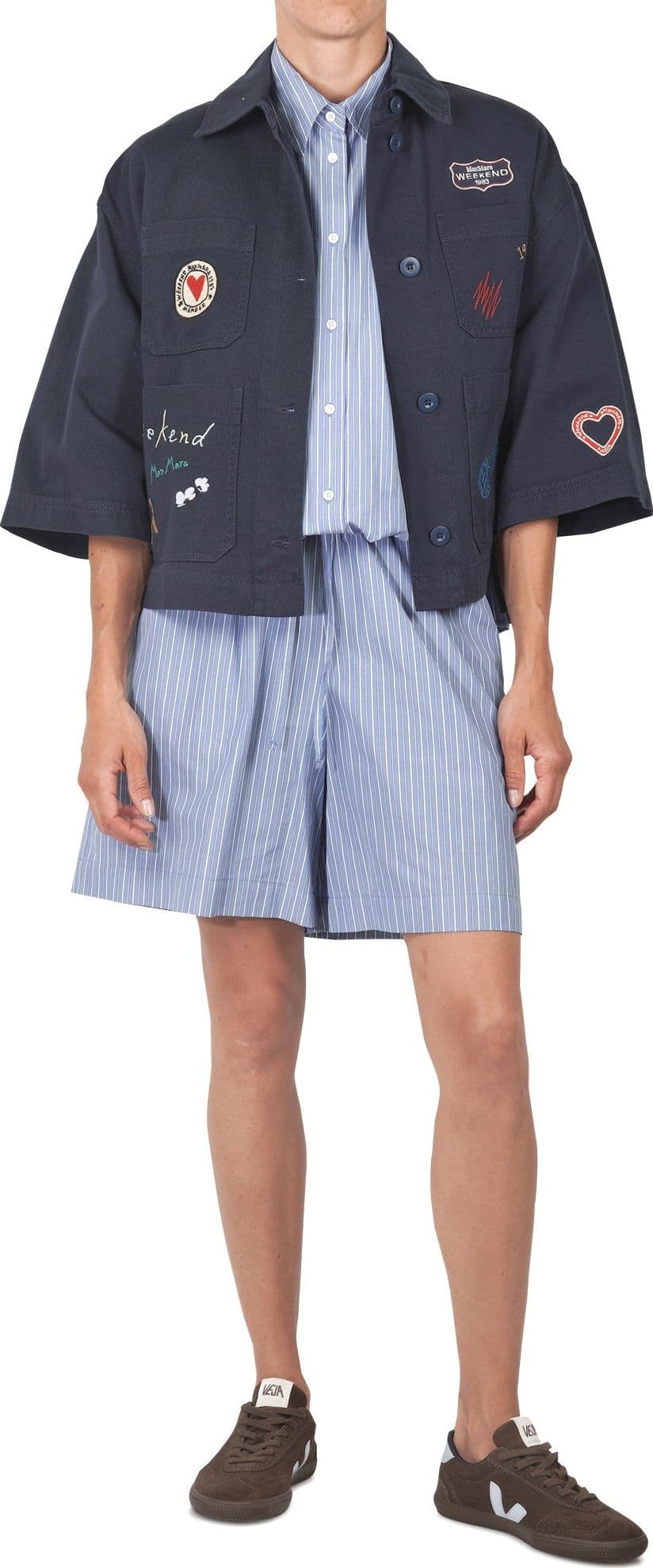 WEEKEND MAXMARA Weekend MaxMara - Shorts - 460896 - Azzurro/Bianco da donna in Pantaloncini Drestige - Casamassima, commercioVirtuoso.it