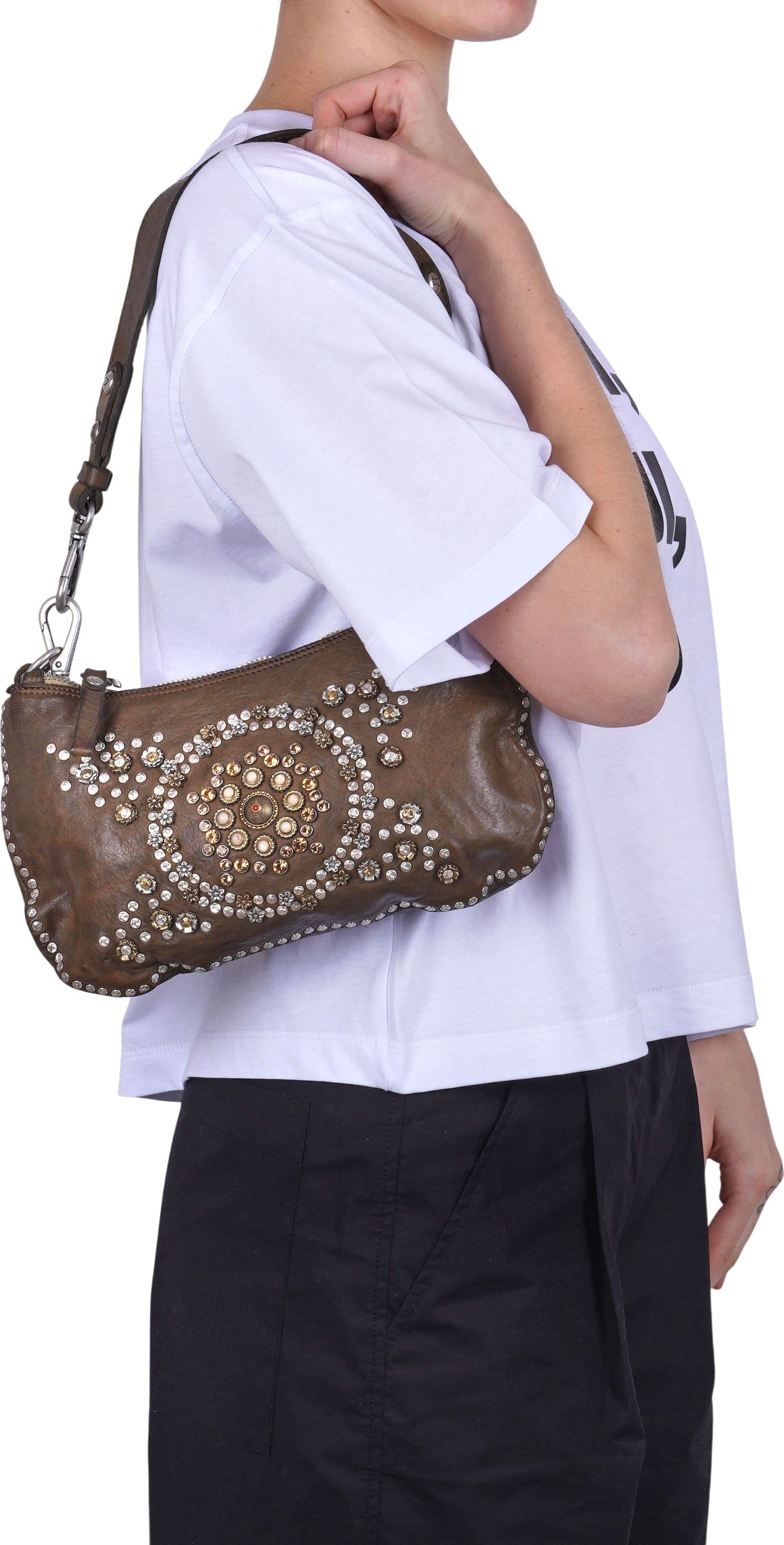 CAMPOMAGGI Campomaggi - Borsa piccola - 471086 - Verdone da donna in Borse a mano Drestige - Casamassima, commercioVirtuoso.it