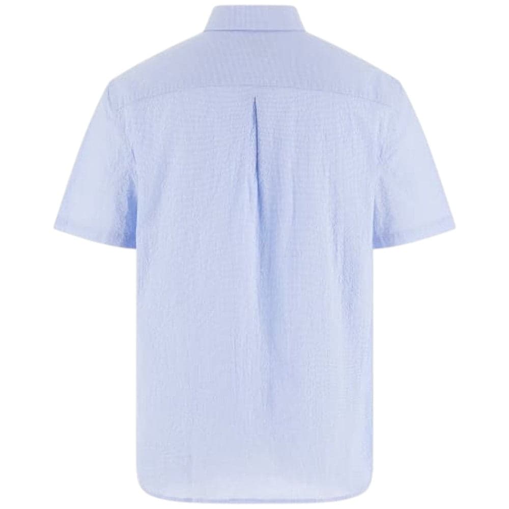 Guess camicia celeste micro print M5GH35 WH7X1 L00K Camicie Guess