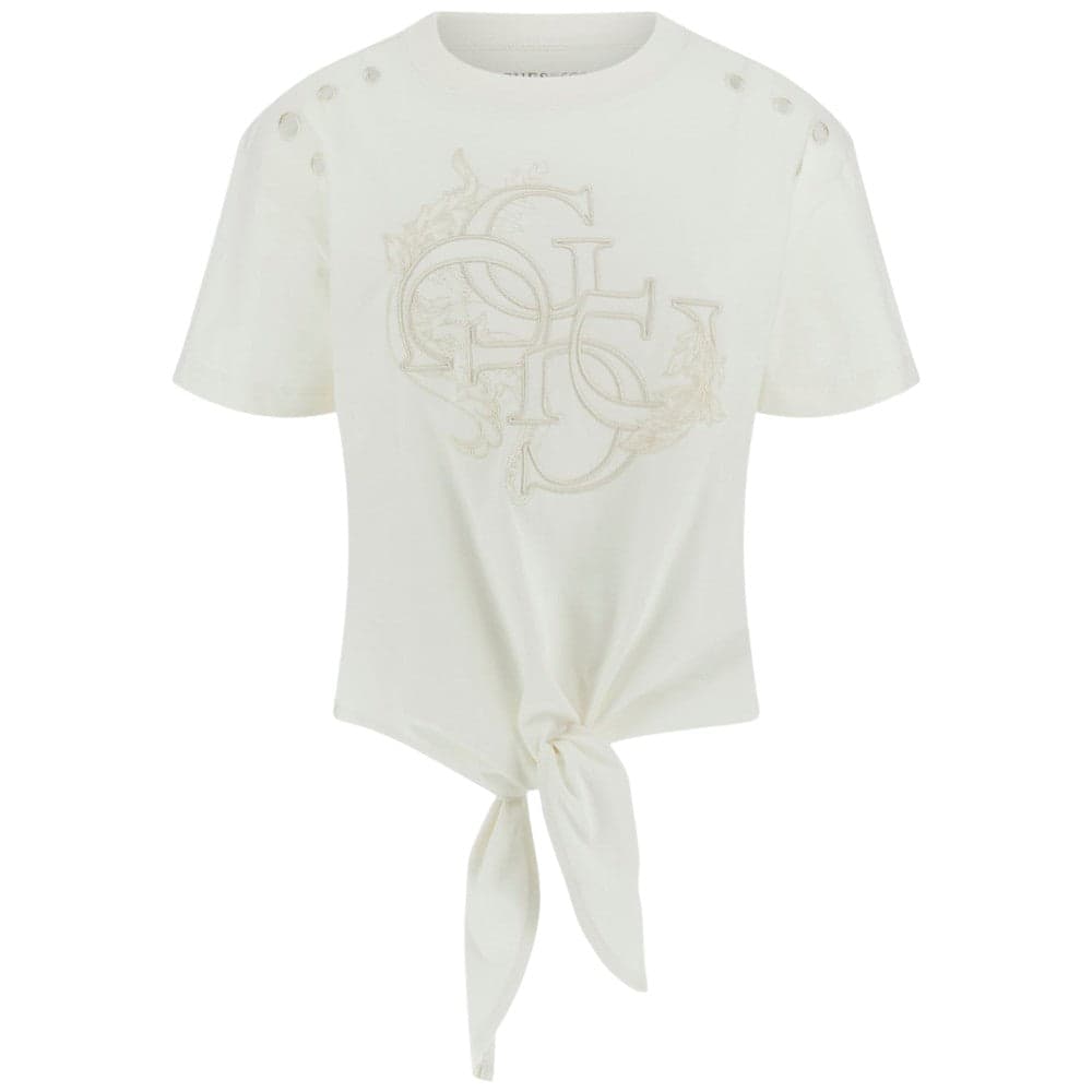 Guess t-shirt panna cropped Eyelet W5GI18 I3Z14 G012 T-shirt Guess