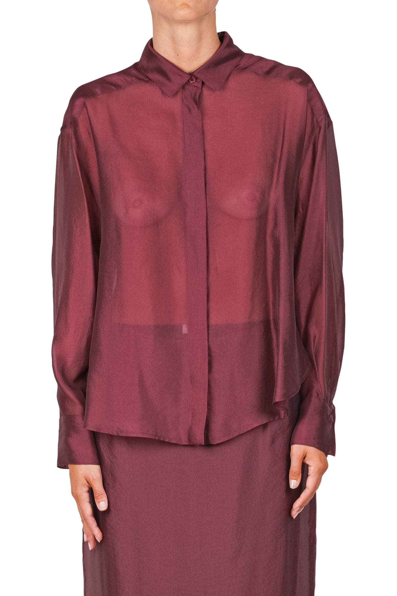 8PM 8pm - Camicia - 460203 - Bordeaux da donna in Bluse e camicie Drestige - Casamassima, commercioVirtuoso.it
