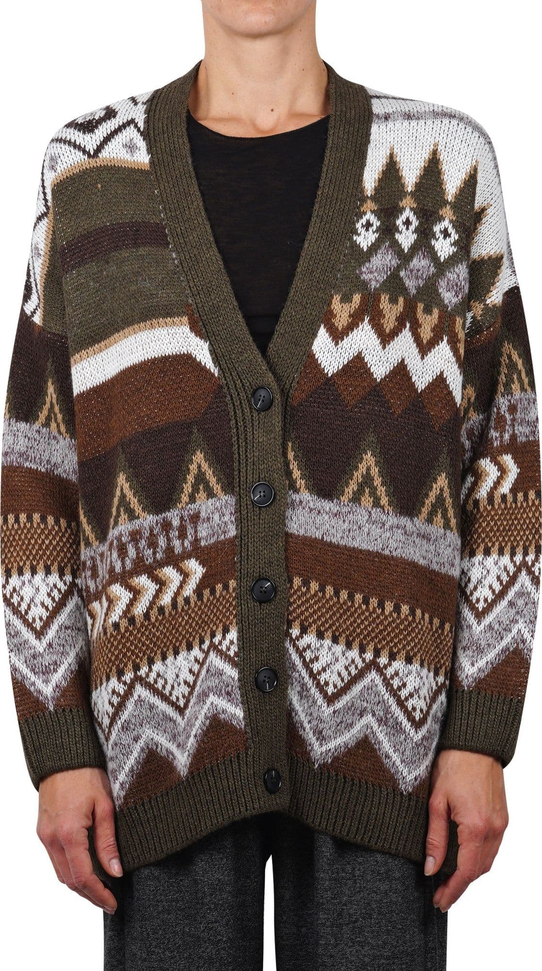 LA FEMME BLANCHE La Femme Blanche - Cardigan - 461501 - Fantasia verdone da donna in Cardigan Drestige - Casamassima, commercioVirtuoso.it