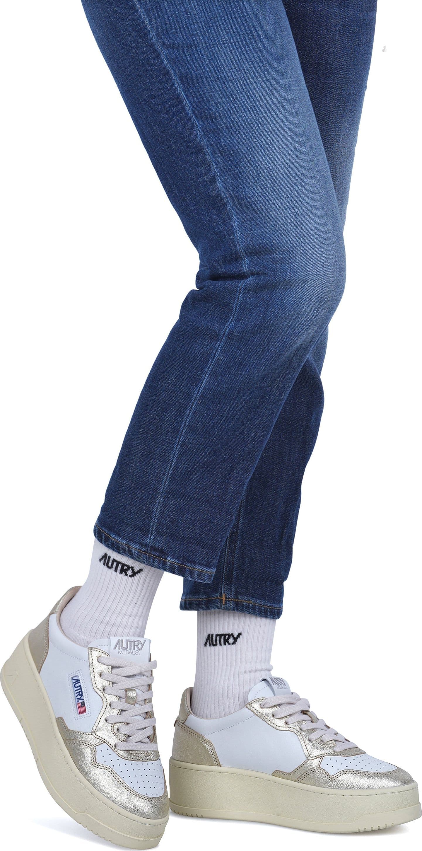 AUTRY Autry - Sneakers - 470570 - Bianco/Platino da donna in Sneaker casual Drestige - Casamassima, commercioVirtuoso.it