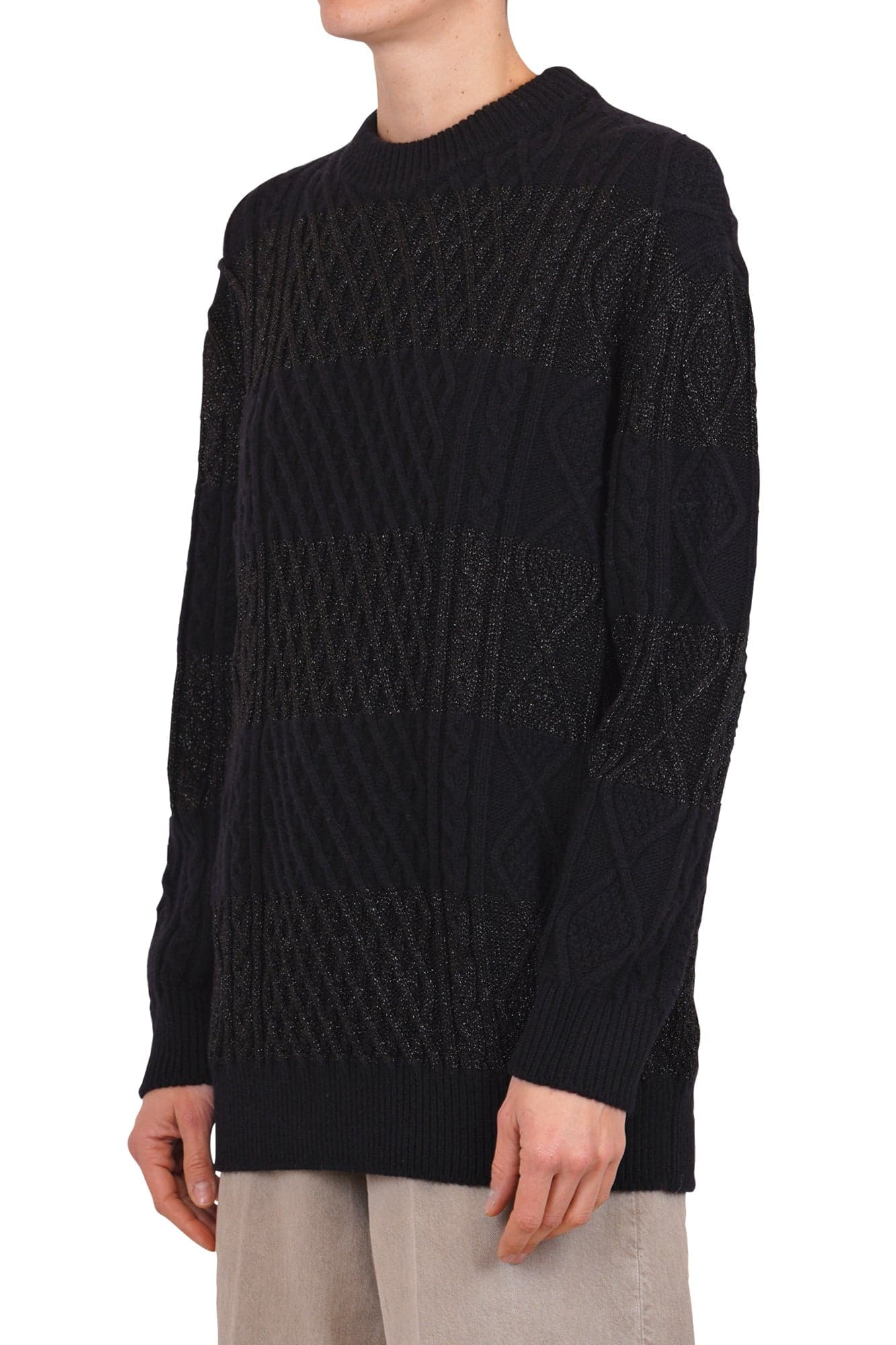 Semi-Couture Semi Couture - Maglia - 461699 - Nero da donna in Maglie termiche Drestige - Casamassima, commercioVirtuoso.it
