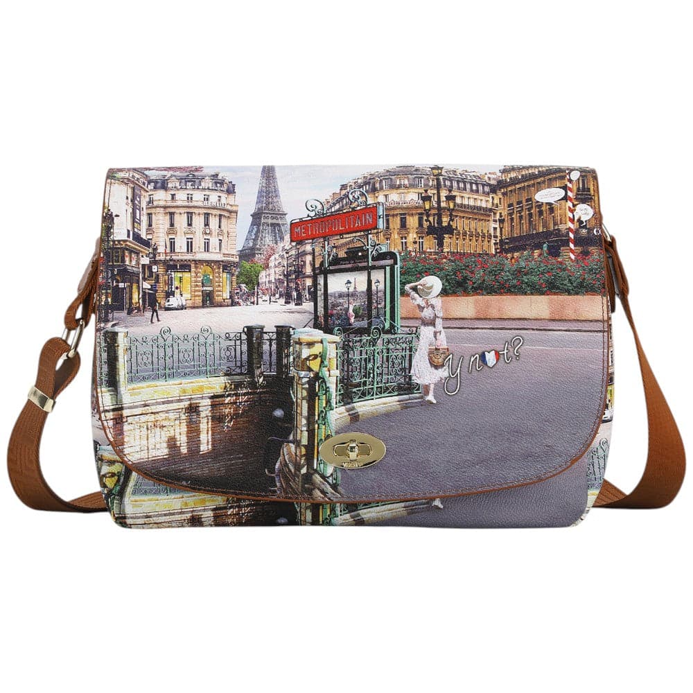 YNot borsa a tracolla flap bag stampa Emily in Paris YES631S5