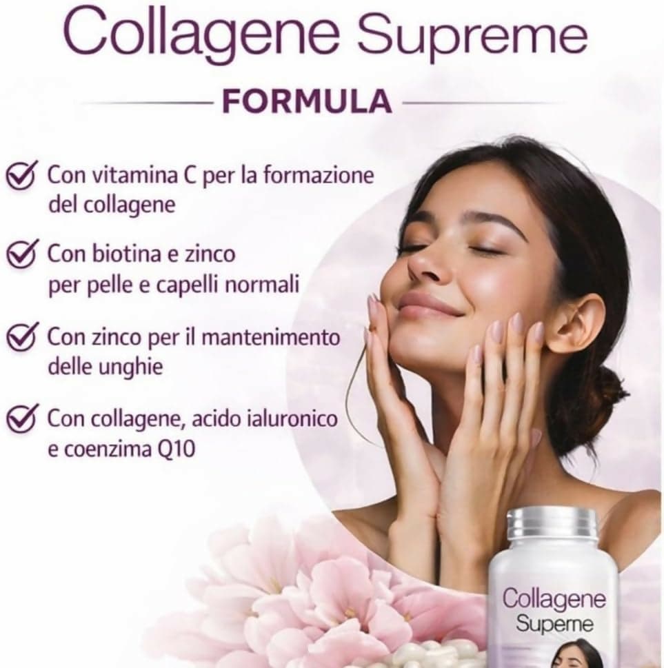 Collagene idrolizzato - Collagene e Acido ialuronico con Biotina Vitamina C e Q10 | Integratore Anti Age per Pelle Capelli Unghie e Articolazioni | Alta Concentrazione | 180 Capsule in Collagene Antonio D’Auria, commercioVirtuoso.it